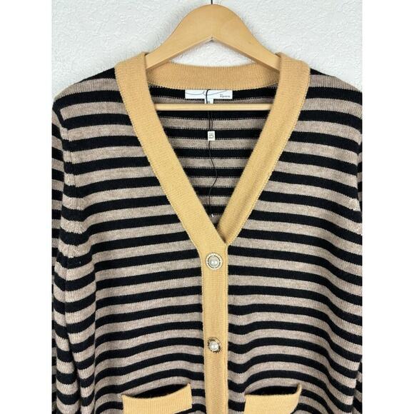 By Egris Sweater Dress Tan Black Womens XL Fall Slouchy Grannycore Grandma‎ NEW - Picture 3 of 11